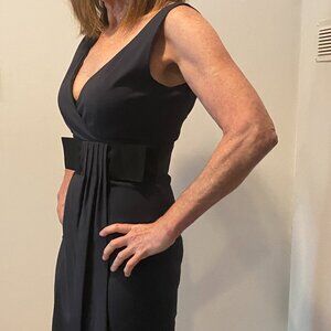 Navy color - RED VALENTINO Italian Bow Sheath Cocktail Work Dress size 2 or 40